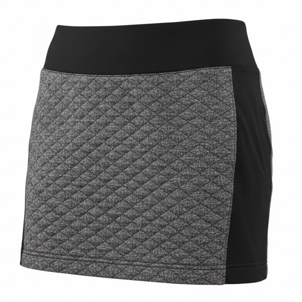 Smartwool Smartloft 60 Quilted Merino Wool Blend Mini Skirt Womens XS Black Gray
